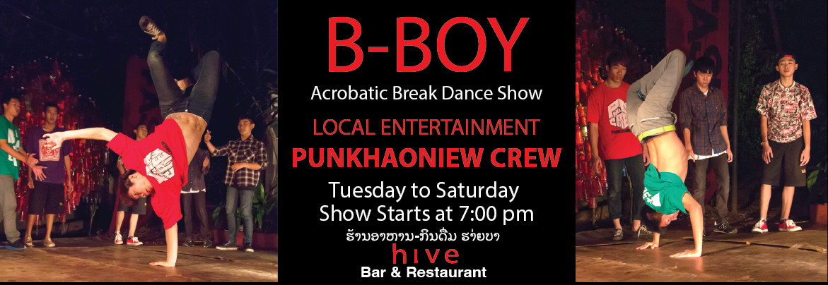 B-Boy Hiphop Show Hive Bar Laos